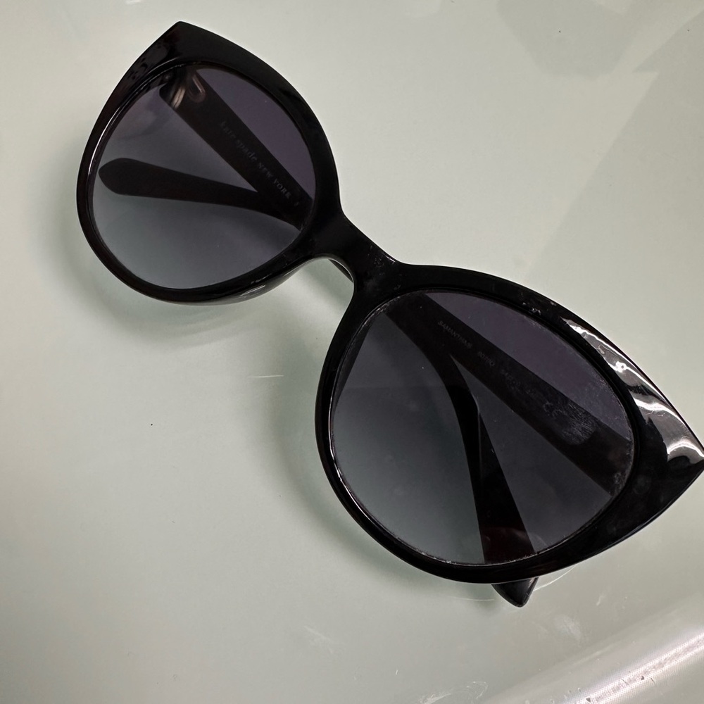 Black Kate Spade Oversized Cat Eye Sunglasses - Women Accessories